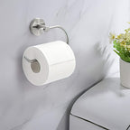 Metal Simple Bathroom Accessories as a Single Piece or in a Set in Silver