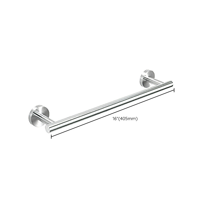 Metal Simple Bathroom Accessories as a Single Piece or in a Set in Silver