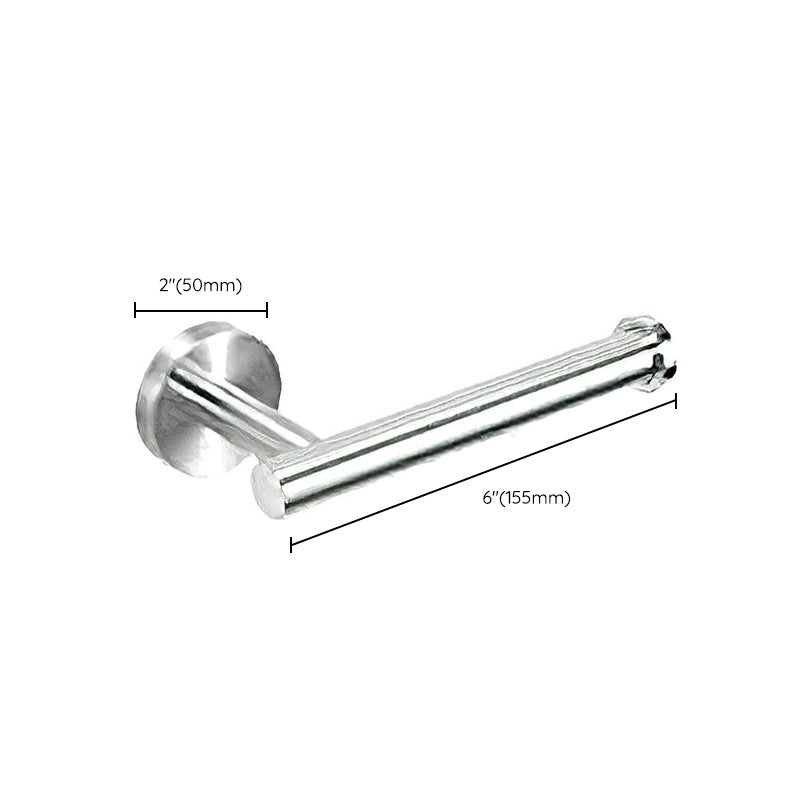 Metal Simple Bathroom Accessories as a Single Piece or in a Set in Silver
