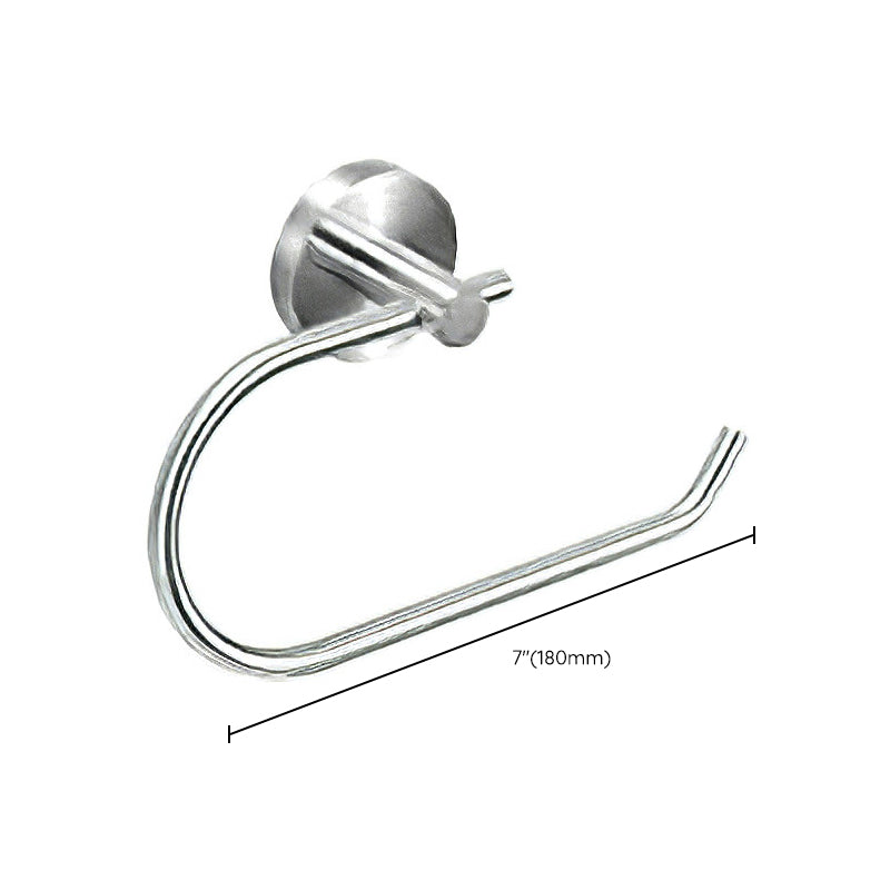 Metal Simple Bathroom Accessories as a Single Piece or in a Set in Silver