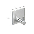 Metal Simple Bathroom Accessories as a Single Piece or in a Set in Silver