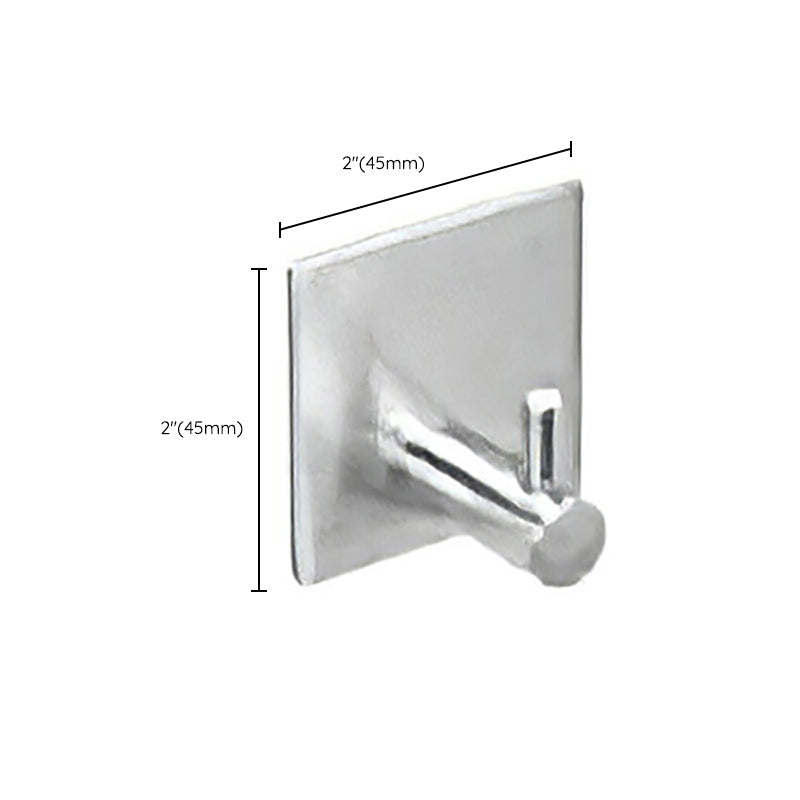 Metal Simple Bathroom Accessories as a Single Piece or in a Set in Silver