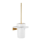 Metal and Marble Bathroom Accessory Single or in Set in Gold