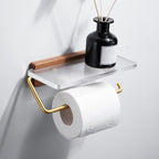 Metal Minimalist Bathroom accessory single or in set in Gold