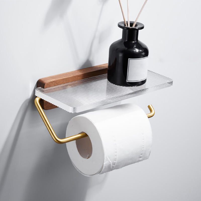 Metal Minimalist Bathroom accessory single or in set in Gold