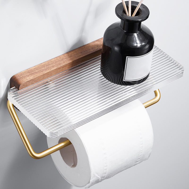 Metal Minimalist Bathroom accessory single or in set in Gold