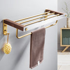 Metal Minimalist Bathroom accessory single or in set in Gold