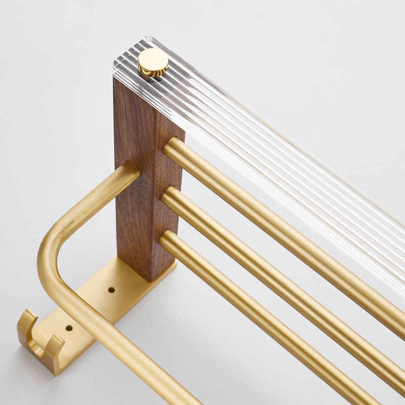 Metal Minimalist Bathroom accessory single or in set in Gold