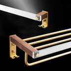 Metal Minimalist Bathroom accessory single or in set in Gold