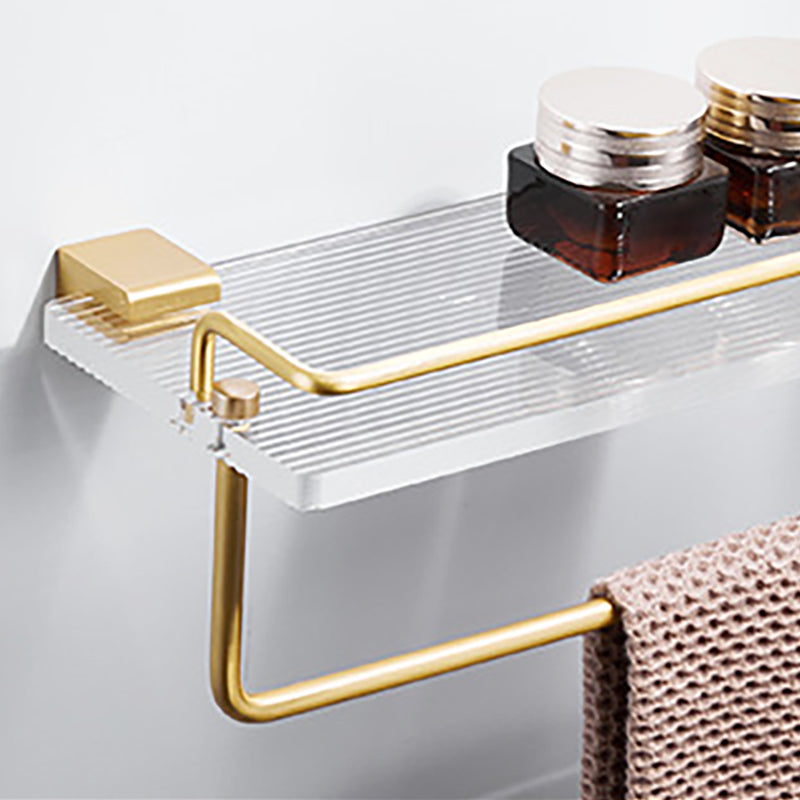Metal Minimalist Bathroom accessory single or in set in Gold