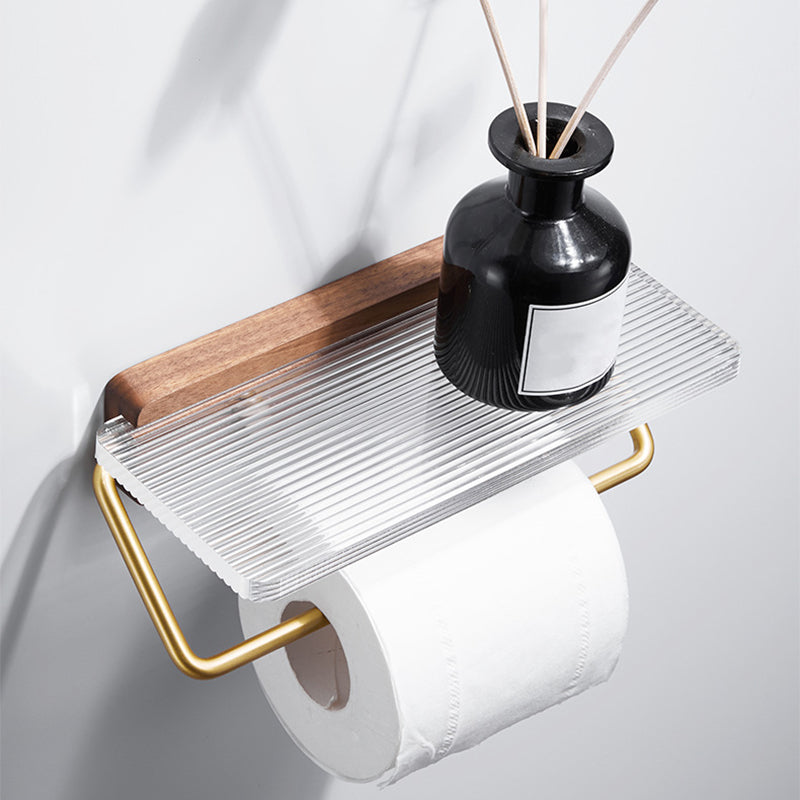 Metal Minimalist Bathroom accessory single or in set in Gold