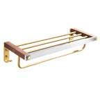 Metal Minimalist Bathroom accessory single or in set in Gold