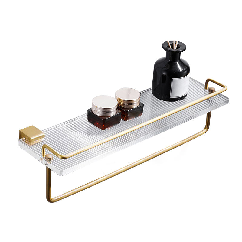 Metal Minimalist Bathroom accessory single or in set in Gold