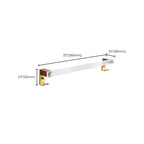 Metal Minimalist Bathroom accessory single or in set in Gold