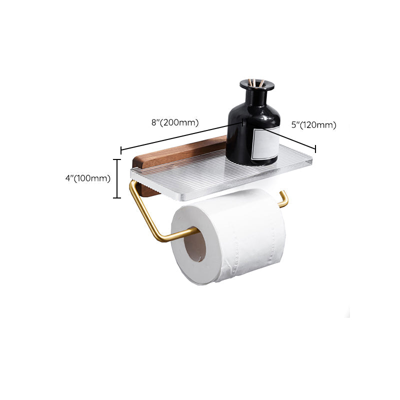 Metal Minimalist Bathroom accessory single or in set in Gold