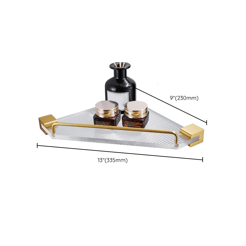 Metal Minimalist Bathroom accessory single or in set in Gold