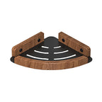 Metal and wood bathroom accessories as a single piece or as a set without drilling