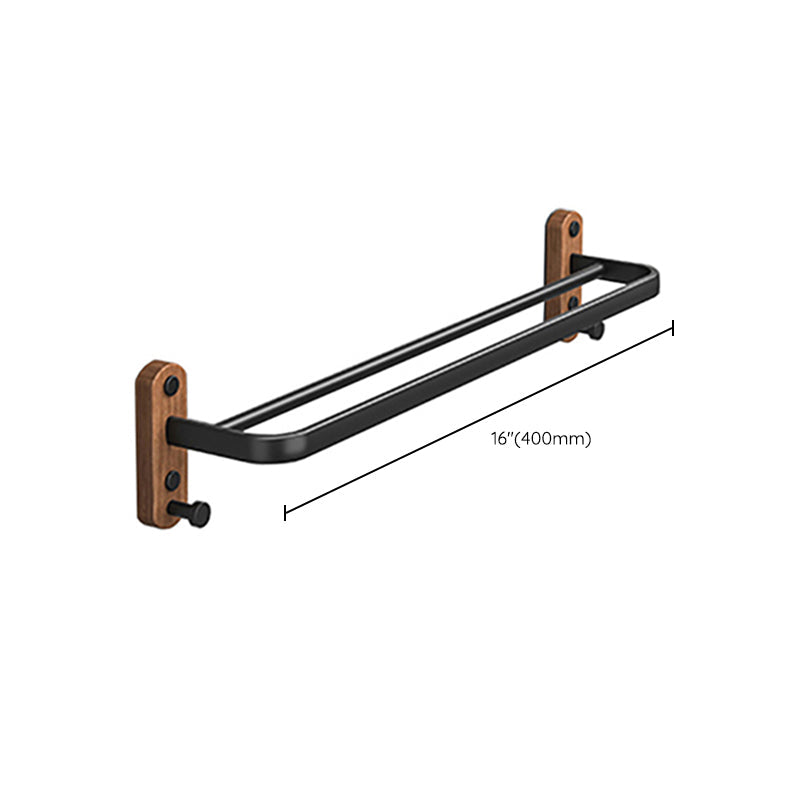 Metal and wood bathroom accessories as a single piece or as a set without drilling