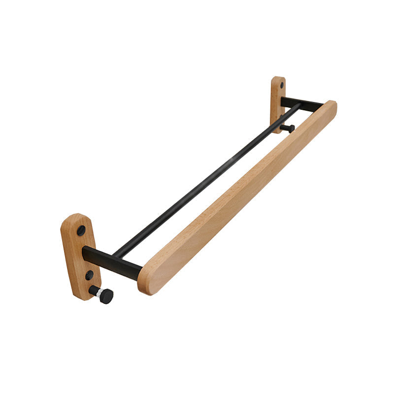 Metal and wood bathroom accessories as a single piece or in a set in black