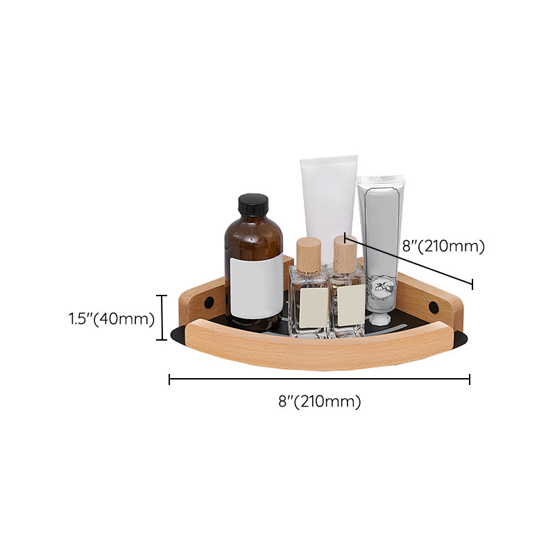 Metal and wood bathroom accessories as a single piece or in a set in black