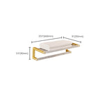 Metal and acrylic bathroom accessories as a single piece or in a set in gold