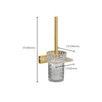 Metal and acrylic bathroom accessories as a single piece or in a set in gold