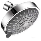 Modern Fixed Shower Head with Catalyst 4-Inch Silver Wall Mount Shower Head
