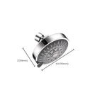 Modern Fixed Shower Head with Catalyst 4-Inch Silver Wall Mount Shower Head