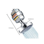 Modern Fixed Shower Head with Catalyst 4-Inch Silver Wall Mount Shower Head