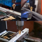 High-speed milling with pagoda sawtooth set
