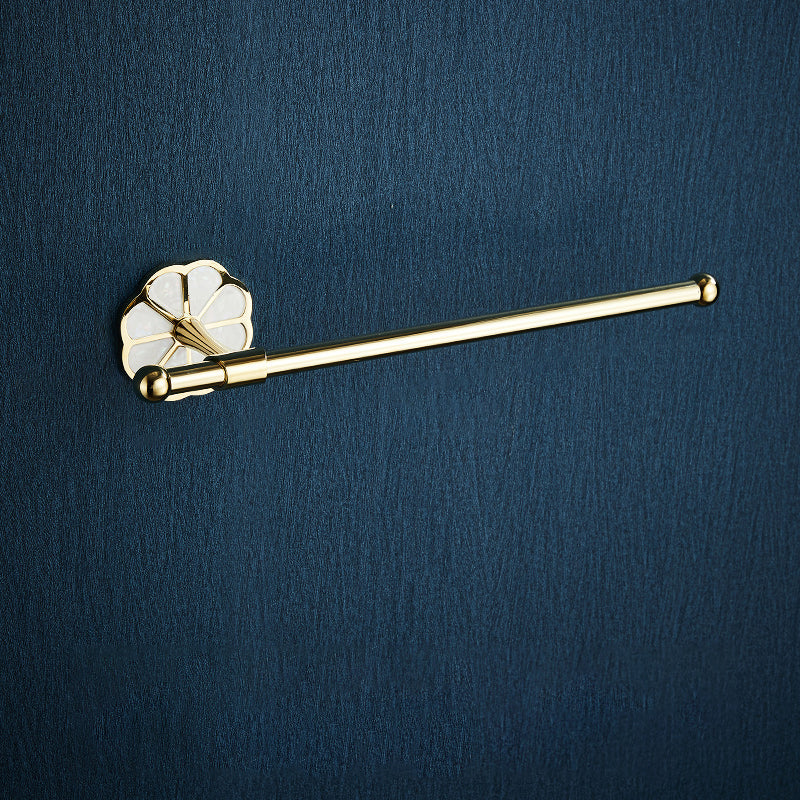 Metal Simple Bathroom Accessories as a Single Piece or in a Set in Gold