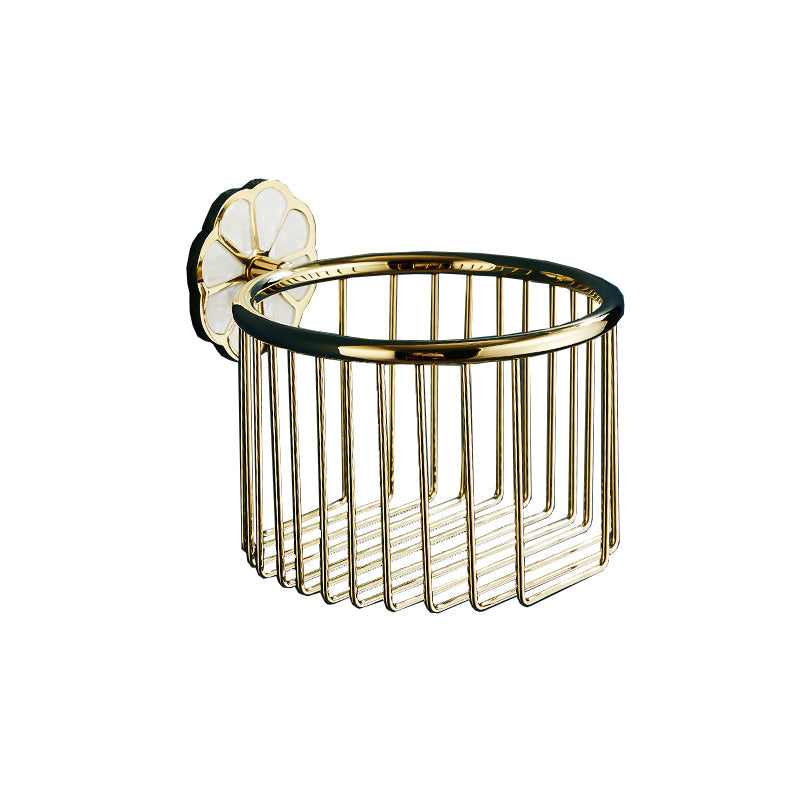 Metal Simple Bathroom Accessories as a Single Piece or in a Set in Gold