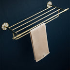 Metal Simple Bathroom Accessories as a Single Piece or in a Set in Gold