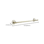 Metal Simple Bathroom Accessories as a Single Piece or in a Set in Gold