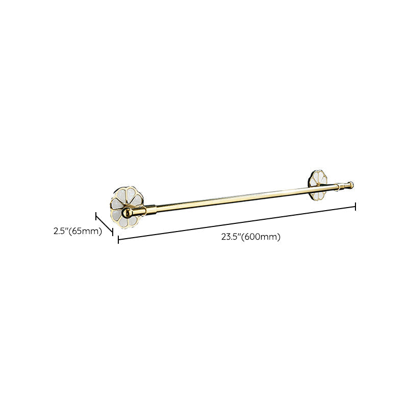 Metal Simple Bathroom Accessories as a Single Piece or in a Set in Gold
