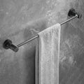 Metal and marble bathroom accessories as a single piece or as a set in black