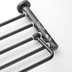 Metal and marble bathroom accessories as a single piece or as a set in black