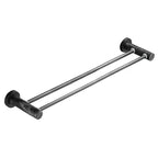 Metal and marble bathroom accessories as a single piece or as a set in black