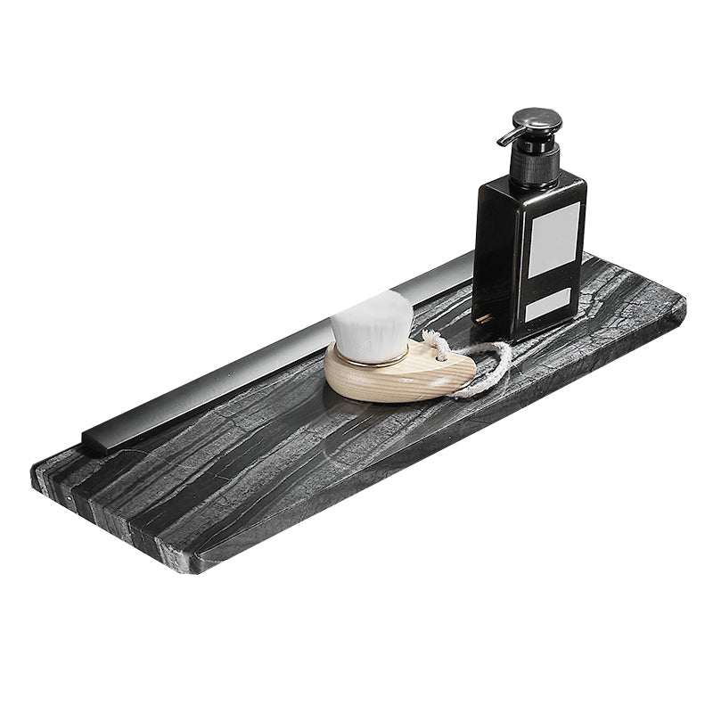 Metal and marble bathroom accessories as a single piece or as a set in black