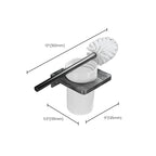Metal and marble bathroom accessories as a single piece or as a set in black