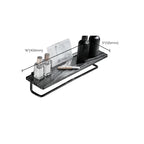 Metal and marble bathroom accessories as a single piece or as a set in black