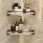 Metal and acrylic bathroom accessories as a single piece or in a set in black