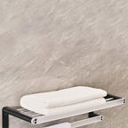 Metal and acrylic bathroom accessories as a single piece or in a set in black