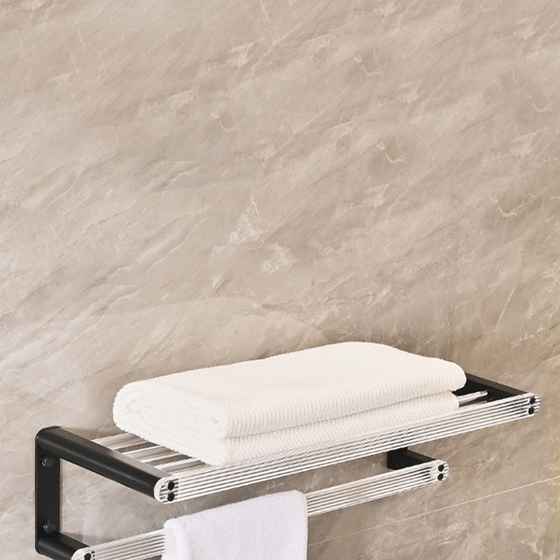 Metal and acrylic bathroom accessories as a single piece or in a set in black