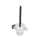 Metal and acrylic bathroom accessories as a single piece or in a set in black