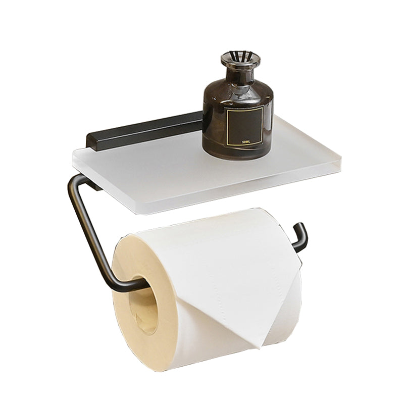 Metal and acrylic bathroom accessories as a single piece or in a set in black