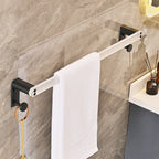 Metal and acrylic bathroom accessories as a single piece or in a set in black