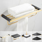 Metal and Marble Bathroom Minimalist Accessory as a Single Piece or in a Set in Gold