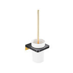 Metal and Marble Bathroom Minimalist Accessory as a Single Piece or in a Set in Gold