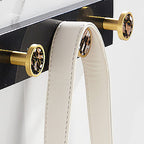 Metal and Marble Bathroom Minimalist Accessory as a Single Piece or in a Set in Gold